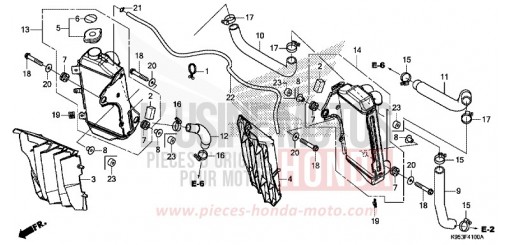 RADIATEUR CRF250RL de 2020